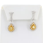 Elaborate Lattice Ladies 18K  Dangle earrings