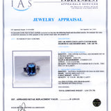 Elegant Aquamarine Diamond Ring