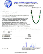 14K Emerald & Diamond Necklace