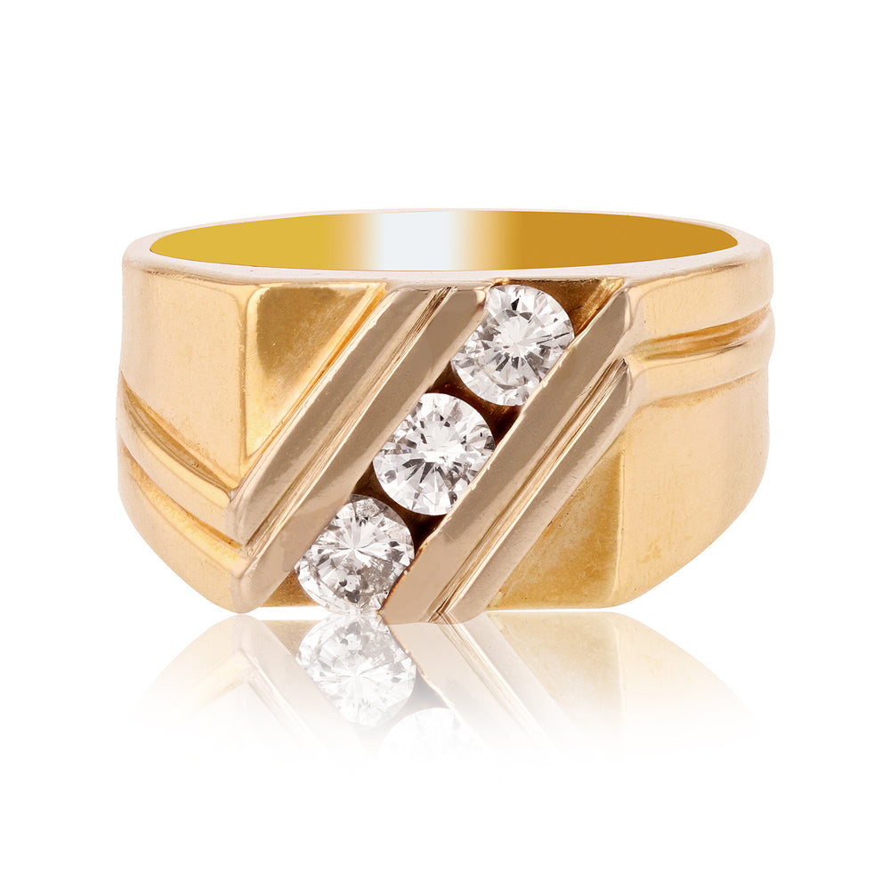 Luxurious Modern Elite Men's Diamond Ring