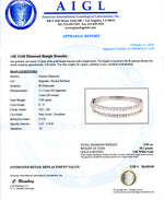 14K Gold Diamond Bangle Bracelet