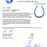 Ladies Sapphire and Diamond Necklace