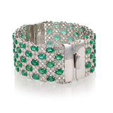 Bright Polished Emerald Bangle
