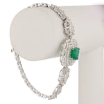 Unique Emerald Diamond Bracelet