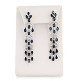 Ladies Sapphire Fringe Earrings