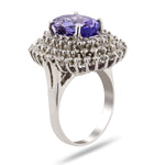 Stunning Tanzanite Diamond Ring