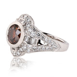 Enhanced Brown Diamond Unity Ring