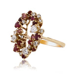 Tiered Oval Wreath Ring